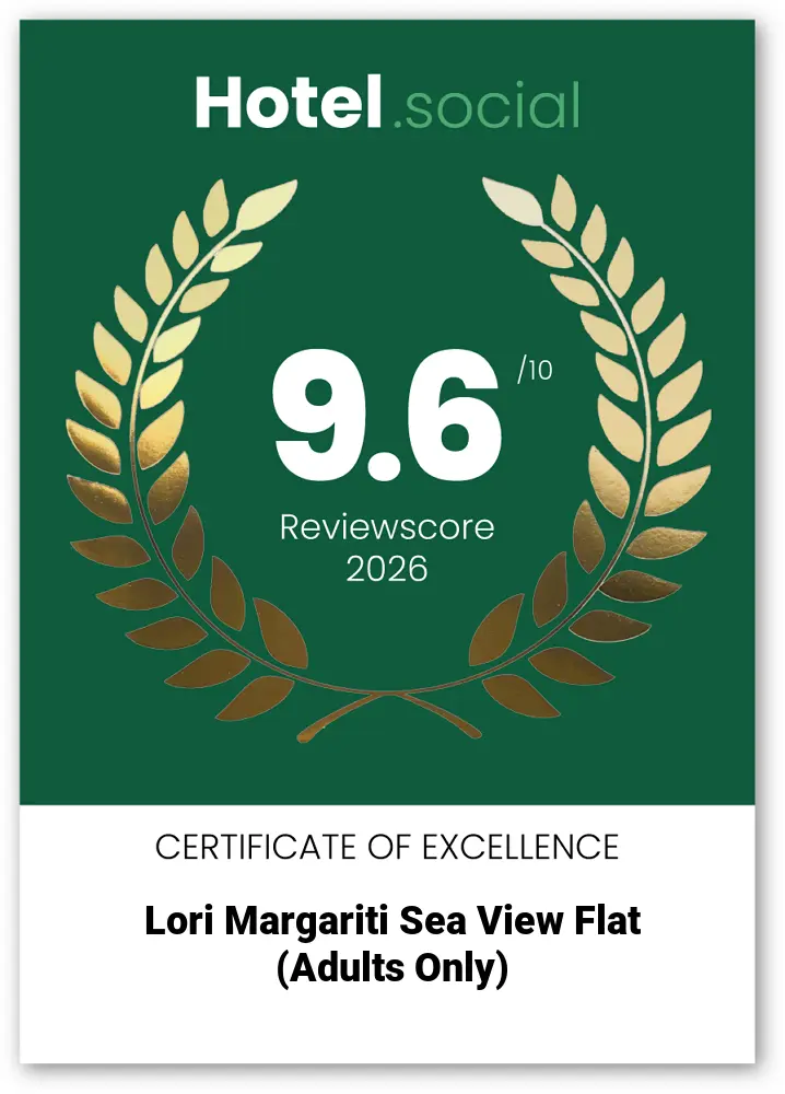 Top Recognition for Lori Margariti Sea View Flats & Mitropolitou Iosif Sea View Flat: A 9.6 Rating from Hotel.social!