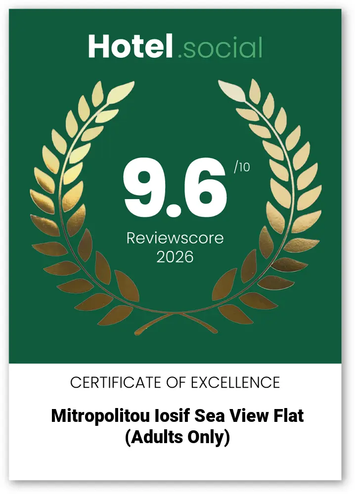 Top Recognition for Mitropolitou Iosif Sea View Flat.